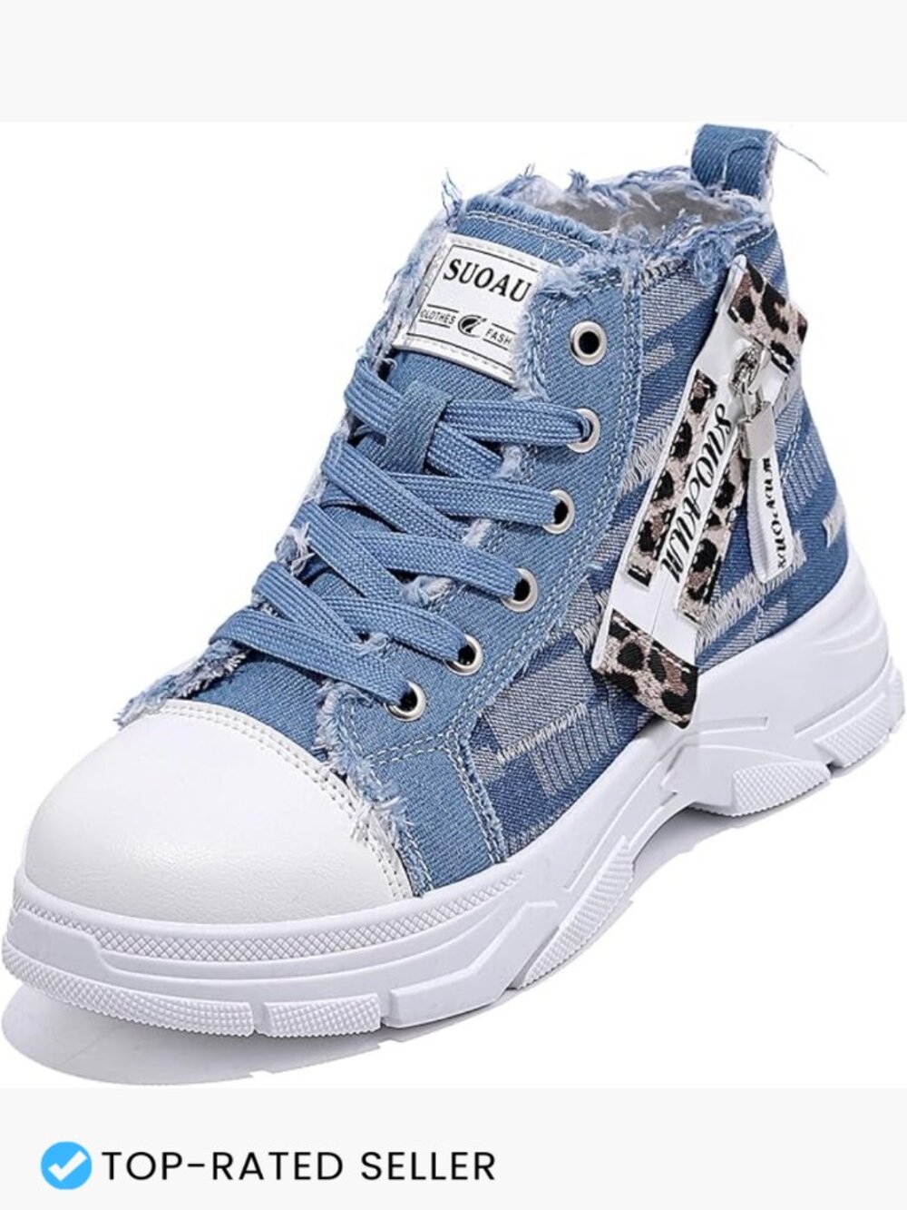 High Top Canvas Sneakers Lightweight Walking Shoes Casual Lace Up